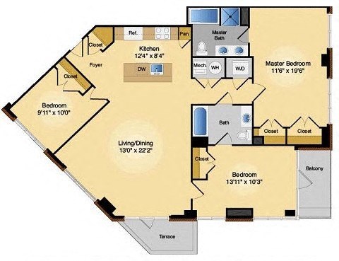 Floor plan at IO Piazza by Windsor